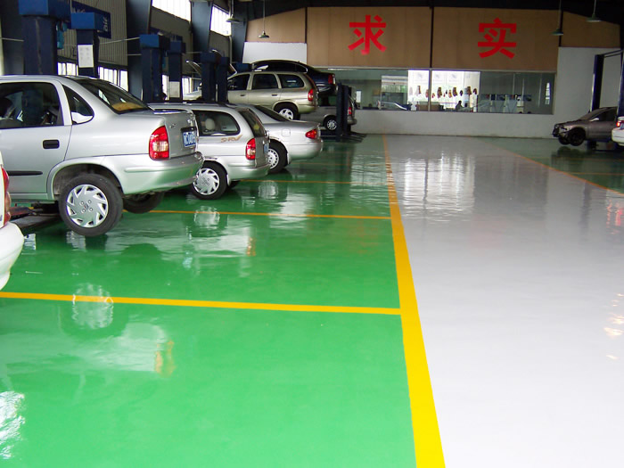 嘉興海鹽停車場環氧樹脂地坪施工